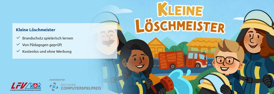 Versicherungskammer Bayern – kostenlose App „Der kleine Löschmeister“